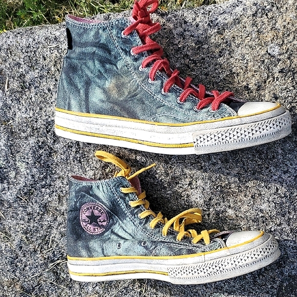 Chuck Taylor Converse All Star X Andy Warhol Canvas High-Top Sneakers Men's 9.5 - Picture 9 of 16